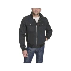 Men's Levi's Utility Stand Collar Bomber Jacket Size XXL Black